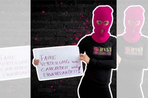 Miss Care-Less von den Guerilla Grrlz. Foto: zVg