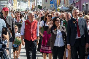 Bleiburger Wiesenmarkt mit u.a. LH Peter Kaiser und BK Karl Nehammer. Foto: LPD Kärnten/Stein