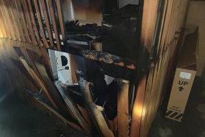 Brand in zwei Kellerabteilen eines Mehrparteienhauses in Fischl. Foto: Berufsfeuerwehr Klagenfurt