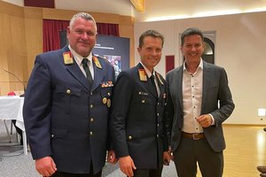 Rudolf Robin als Landesfeuerwehrkommandant bestätigt. Foto: Büro LR Fellner/Novak