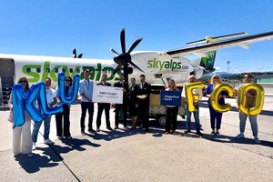 Erstflug nach Rom: SkyAlps verbindet Klagenfurt ab sofort zweimal wöchentlich mit der italienischen Hauptstadt. Foto: Klagenfurt Airport