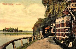 Blick von der Süduferstraße nach Maria Loretto. Foto: Pörtschach Archiv