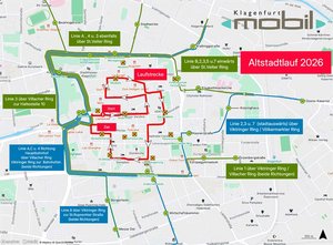 Route Klagenfurter Altstadtlauf 2026