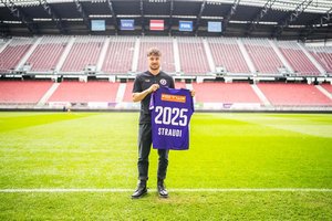 Austria Klagenfurt verlängert Vertrag mit Simon Straudi bis 2025. Foto: Austria Klagenfurt