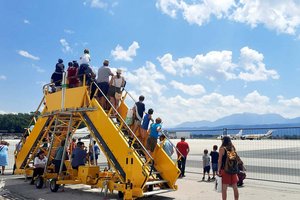 Flughafen: Tag der offenen Tür am Samstag, 8. Juli 2023. Foto: Mein Klagenfurt