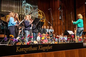 Landesjugendsingen im Konzerthaus: Über 1.700 SchülerInnen sorgen für Klangwolke. Foto: LPD Kärnten/Stein