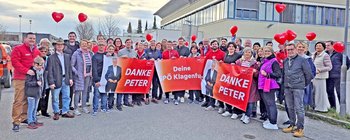 Überraschung am frühen Morgen: Dankeschön für Peter Kaiser in Waidmannsdorf