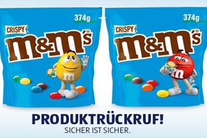Produktrückruf: Hofer ruft M&M’s Crispy wegen einer gentechnisch veränderten Zutat zurück. Foto: Hofer