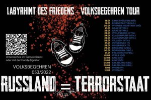 Volksbegehren „Russland = Terrorstaat“ macht in Klagenfurt Station