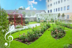 Der „Rosengarten der Freude“. Foto: EKH