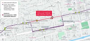 Am Montag Umleitung der Buslinie 20 in Klagenfurt