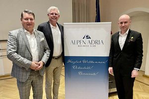 Europagemeinderat René Cerne, Europareferent Alois Dolinar und CEO Dr. Florian Koschat
