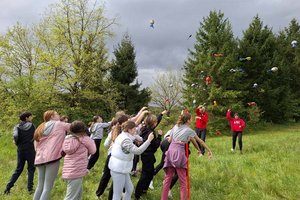 Über 600 Klagenfurter Schüler beim X-Trail-Tag auf der Schleppealm. Foto: Sandhofer