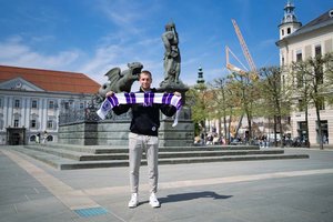 Florian Jaritz, der dienstälteste Spieler im aktuellen Profikader der Violetten, hält der Austria die Treue. Foto: Austria Klagenfurt