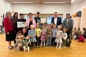 Gesunde Küche: Kindergarten Magdalensberg erhält Auszeichnung. Foto: Büro Prettner 
