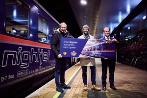 Erster Kärntner Nightjet fährt jetzt nach Genua. Foto: ÖBB/Marek Knopp