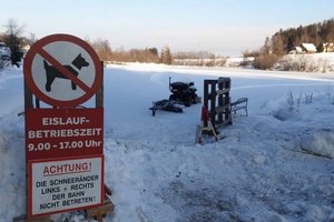 Der Eislaufverein Wörthersee hat den Aichwaldsee zum Eislaufen freigegeben. Foto: Eislaufverein Wörthersee