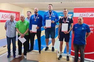 Siegerehrung Herren Allgemeine Klasse mit Roman Leitner. Foto: KSK Klagenfurt-Magdalensberg