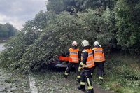 Die Klagenfurter Feuerwehren stehen nach dem Unwetter im Dauereinsatz.