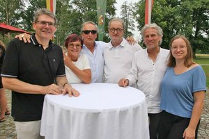 v.l.: Reinhold Wimmer, Annemarie Zausnig, Willi Biermann, Hans Neuner, Gerhard Pappler, Katharina Miklauc. Foto: zVg