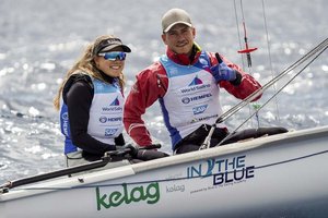 Erster 470 Weltcup Start für neues Team Donner/Haberl. Foto: Candidate Sailing/KK 