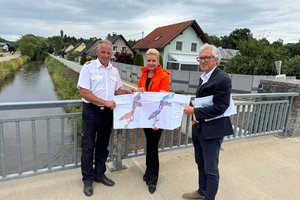Hochwasserschutz Poppichl planmäßig in Umsetzung. Foto: Büro Stadträtin Wassermann