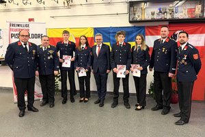 147. Jahreshauptversammlung der Freiwilligen Feuerwehr Pischeldorf. Foto: BI Florian Scherwitzl, ÖA-Team BFKdo Klagenfurt Land