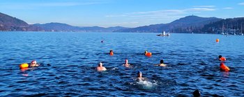 Neujahrsschwimmen 2023 in Velden am Wörthersee