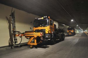 Tunnelreinigung bringt nächtliche Sperren auf der Nordumfahrung Klagenfurt. Foto: ASFINAG