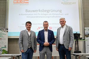 Stadt und Wirtschaftskammer machten Bauwerksbegrünung zum Thema. Foto: StadtKommunikation/Helge Bauer