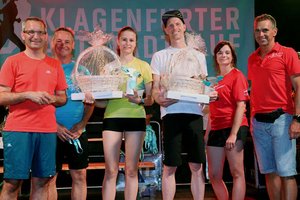 Anna Koch und Mario Janach freuten sich über den Sieg über 5 km.
