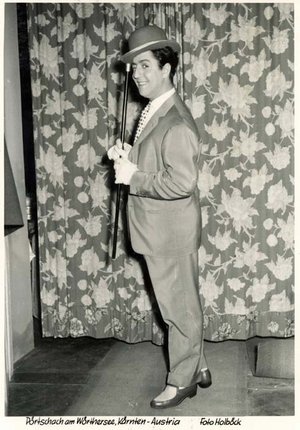 Vico Torriani 1955 bei einem Gastauftritt im Werzer Strandcasino. Foto: Pörtschach Archiv/Holböck