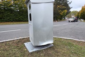 Radarkasten in der St. Jakober Straße mit Knallkörper beschädigt. Foto: Mein Klagenfurt