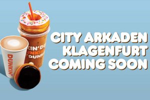 Dunkin‘ Donuts kommen in die City Arkaden. Grafik: dunkin.at