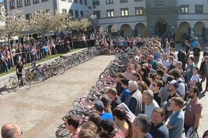 Fahrradversteigerung am Klagenfurter Domplatz. Foto: Mein Klagenfurt
