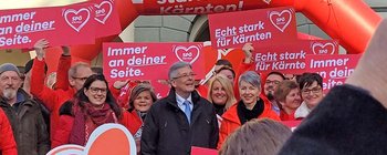 Wahlmarathon-Finish der SPÖ Kärnten und Peter Kaiser