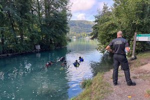 Vermisste Klagenfurterin tot aus dem Wörthersee geborgen. Foto: Berufsfeuerwehr Klagenfurt