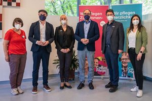 Gesundheitsminister Johannes Rauch besuchte das „Haus Martha“ in Klagenfurt. Foto: Caritas 