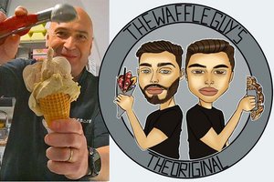 Eis Kooperation: Gelateria Tutti Frutti und The waffle guy‘s arbeiten zusammen