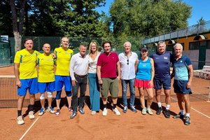 Tennis-Freundschaftsspiel in Lignano: Klagenfurt vertieft Zusammenarbeit mit Partnerstadt. Foto: Präsidium