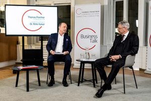Kärntens Landeshauptmann Dr. Peter Kaiser im ersten C³- “Business Talk”: „Schließe keine Koalition mit der FPÖ in Kärnten aus“. Foto: C3 / Hans Leitner