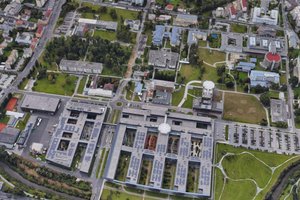 Am Gelände des Klinikums Klagenfurt soll ein riesiger Gesundheitscampus entstehen. Foto: Google Maps