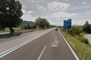 Klagenfurter mit 174 km/h auf Schnellstraße bei Maria Saal unterwegs. Foto: Google Street View