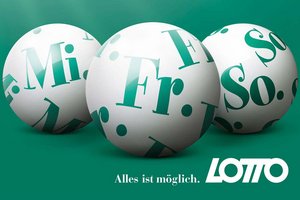 Lotto! Unterkärntner knackt Dreifachjackpot und gewinnt 3,3 Mio Euro. Foto: Österreichische Lotterien