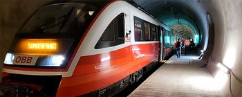 Bald geht es mit 250 km/h durch den Koralmtunnel