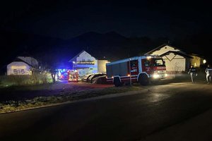 Balkonbrand in Ebenthal am Stefanitag. Foto: FF Zell-Gurnitz 