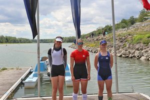 Drei Goldmedaillen für Albatros-Ruderinnen bei Regatta in Linz Ottensheim. Foto: RV-Albatros