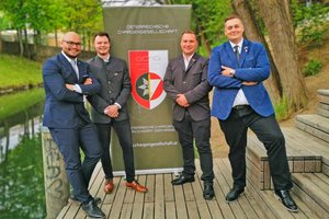 Landesleiter John Patrick Platzer, Kpl. Lukas Urabl, Andreas Lepuschitz und Sebastian Strohmaier. Foto: KK