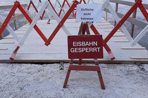 Eislaufsaison am Lendkanal wohl zu Ende. Foto: Mein Klagenfurt