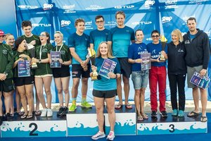 Open Water Schwimmer aus 16 Ländern stellten beim „Woerthersee-Swim Austria“ Streckenrekorde auf. Foto: Woerthersee-Swim / Jacek Poremba